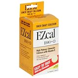 Windmill Health Products EZcal 1000 Plus D Calcium Chewable Tablets, 1000 mg, Lemon Flavor, 50-Count Bottles (Pack of 3)