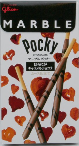 Glico Marble Pocky Horoni Ga Caramel Chocolate Stick by Glico