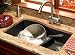 Swanstone QULS-3322-077 32-Inch by 21-Inch Granite Large/Small Double Bowl Undermount Kitchen Sink, Nero Finish