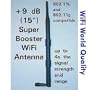 +9dBi 15" 3x WiFi Booster Antenna for Netgear FM114P FVM318 FWG114P MA311 ME101 ME103 WG302 WG311 with RP-SMA Connector