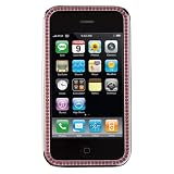 Review Gilty Couture GAC-AP-7713sp / iPhone 3G Bezel Faceplate Silver Plated with Pink Swarvoski Crystals