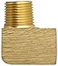 Dixon SE3F3M Extruded Brass Pipe and Welding Fitting, 90 Degree Street Elbow, 3/8