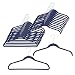 Karen Rhodes 3280 Slim Anti-Slip Velvet Hangers, Navy, Set of 24