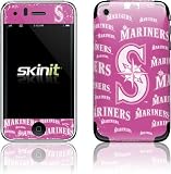 Skinit Seattle Mariners - Pink Cap Logo Blast Vinyl Skin for Apple iPhone 3G / 3GS