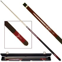 Red Sword Pool Cue w/ Case - Billiards > Cue Sticks > Theme Hardwood