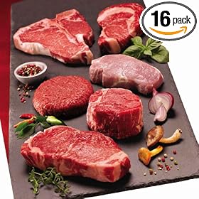 Prince Premium Meat Sampler (NY Strip, Filets, Ribeyes, T-Bones, Pork Chops & Burgers)