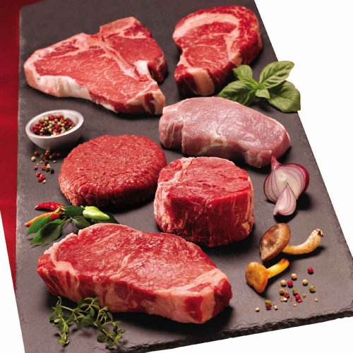 Prince Premium Meat Sampler (NY Strip, Filets, Ribeyes, T-Bones, Pork Chops & Burgers)