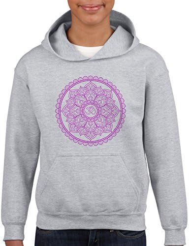 Om, aum sanskrit symbol mandala hindu religion spiritual yoga hoodie