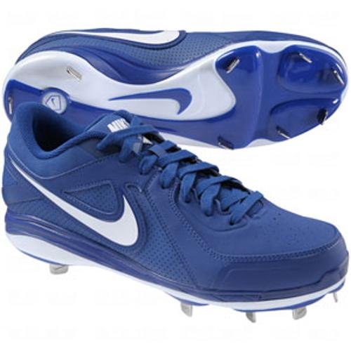 Nike Men's Air MVP Pro Low Metal Baseball Cleats Blue (9)