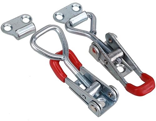Horizontal Quick-Release Toggle Clamp, 200 lbs Capacity, Toggle Latch 2pcs (galvanized iron)