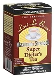 Laci Le Beau Super Dieters Tea, Maximum Strength Cinnamon Spice, Tea Bags, 12-Count Boxes (Pack of 6)