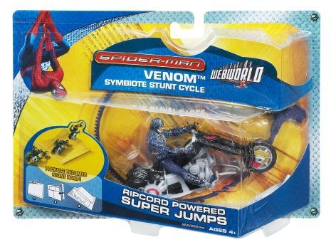  Spider-man Symbiote Stunt Cycle Venom - Ripcord Powered Super Jumps