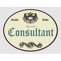 Holzschild Consultant - K�ln (18 x 14 cm)