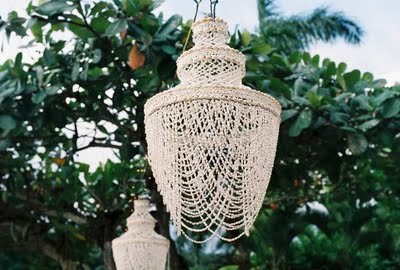 seashell chandelier