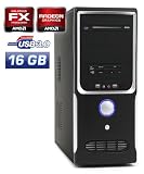 Produkt-Bild: Leiser PC - CSL Sprint 5962 (Hexa) - Gaming SixCore! PC-System mit AMD FX-Series FX-6100 6x 3300 MHz, 1000GB SATA, 16384MB DDR3, ASUS Mainboard, Radeon HD 6570 2048MB, DVD-RW, CardReader, 7.1 Sound, GigLAN, USB 3.0
