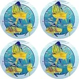 Set of Four Dolphin Trio Occasion Coasters - Style VGU2