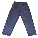 Mens Rocawear dark wash big and tall baggy fit denim jeans. Very high quality urban designer jeans with a stylish wash and small logo embroidery.