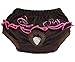 Mimibox Reusable Dog Diapers Female (2-Pack) Comfort-Fit Dog Wraps Cotton Washable Panties(XS)