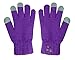 BicycleStore® 1 Pair Bluetooth Talking Glove Touch Screen Gloves Winter Warmer for Men Women Built-In Speaker and Microphone Hand Gesture for Creative Answer (purple)