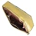 b.m.c BMC Fashionably Chic Taxi Cab Yellow Faux Leather Gold Metal Accent Envelope Style Statement Clutch