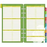 Day-Timer Weekly Planner Refill 2016, 12 Months, Wirebound, Portable Size, 3.75 x 6.75 Inches, Flavia (09636)