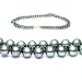 AugustinaJewelry Double Strand 17-18 Inches 7-8mm Black Freshwater Cultured Pearl Necklace