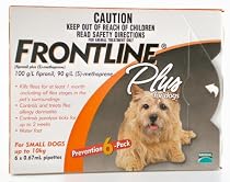 Frontline Plus Small Dog, 6 Pack, Orange, Fleas & Ticks