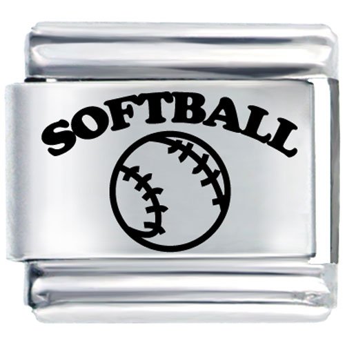 Softball Sports Italian Charms