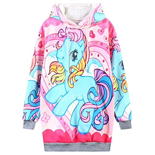 (オッサエプ)OASAP 漫画ポニーパターンロングパーカー Free マルチ