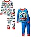 Thomas the Train Toddler Boys' Icon 4-Piece Pajama Set, Blue, 4T