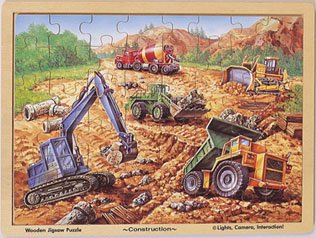 Construction Wooden Jigsaw Puzzle 48pc 51JC58TZEQL Construction Wooden Jigsaw Puzzle 48pc