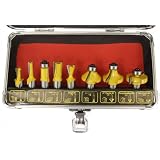 Buy 1 2 ROUTER BIT SET - 8 CARBIDE BITS KIT Half Inch Shank ALUMINUM CASE - New by EDMBG