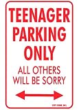 Teenager Parking - XL Sign (Novlety)