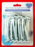 Pack of 12 DRAWER CUPBOARD SAFETY LATCHES