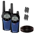 Cobra MT975 PMR446 Walkie Talkie Radio Twin Pack With Charger And Batteries - Black/Blue