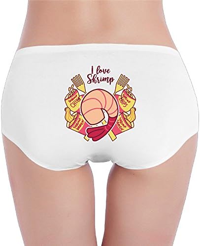Funny Shrimp Lover Sexy Low Waist Panty White Medium