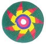 Wooven Cloth Indoor Flying Disc ~ High Quality Frisbee ~ Made In Guatemala (Assorted Colors)