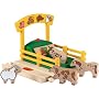 BRIO 33679 Wooden Railway System: Animal Yard