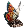Quoizel Orange Butterfly Tiffany 1 Light Accent Lamp