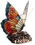 Quoizel Orange Butterfly Tiffany 1 Light Accent Lamp