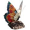 Quoizel Orange Butterfly Tiffany 1 Light Accent Lamp