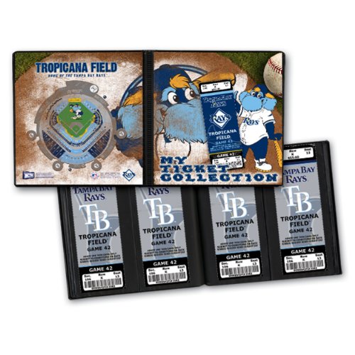 MLB Tampa Bay Devil Rays Ticket Album Mascot (Holds 96 Tickets)