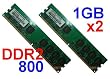 2GB (1GBx2) DDR2 800MHz PC2-6400 Dual Channel DIMM Memory Kit by TOPRAM