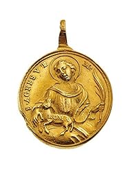 14K Yellow Gold St. Agnes Medal - 29.00x27.50mm -- LIFETIME WARRANTY