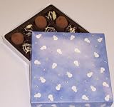 Scott's Cakes Cocoa Covered Dark and Dark Chocolate Truffles 1 Pound Snowman Box
