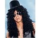 Deluxe Curly Rocker - Black Adult