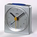 Braun AB 4A Tisch- / Weckuhr silber