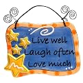 Live Well Plaque