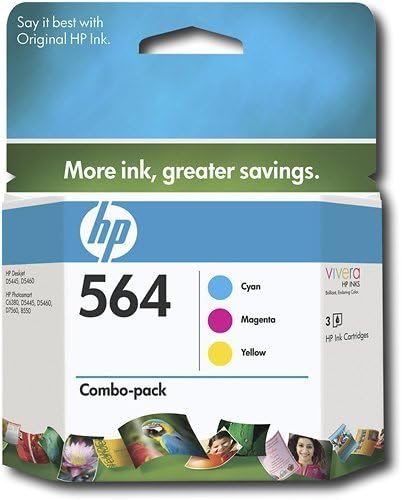 HP 564 Ink Cartridge in Retail Packagings- Combo Pack