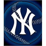 New York Yankees Light Weight Fleece MLB Blanket (Flashball Series) (50x60 )